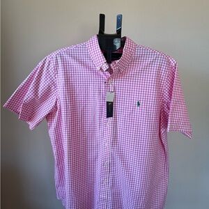 Polo by Ralph Lauren Men's Pink Checkered Shirt